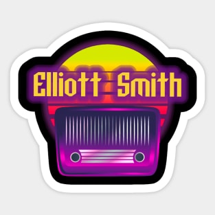 elliot smith retro Sticker